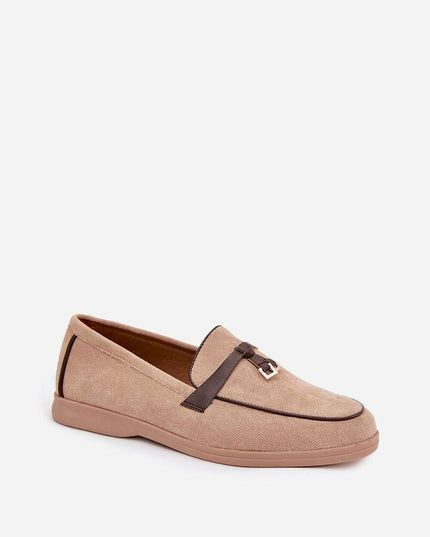 Eco Suede Women’s Moccasin Loafers – Decorative Front, All-Day Comfort