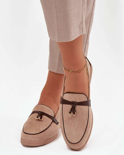 Eco Suede Women’s Moccasin Loafers – Decorative Front, All-Day Comfort