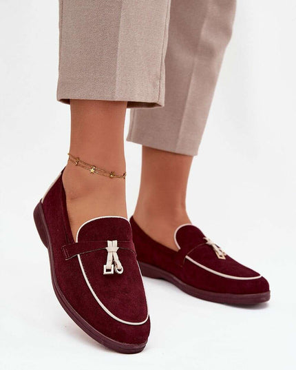 Eco Suede Women’s Moccasin Loafers – Decorative Front, All-Day Comfort