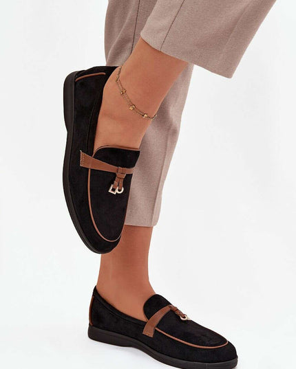 Eco Suede Women’s Moccasin Loafers – Decorative Front, All-Day Comfort