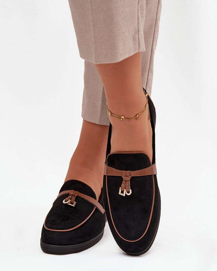 Eco Suede Women’s Moccasin Loafers – Decorative Front, All-Day Comfort