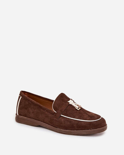 Eco Suede Women’s Moccasin Loafers – Decorative Front, All-Day Comfort