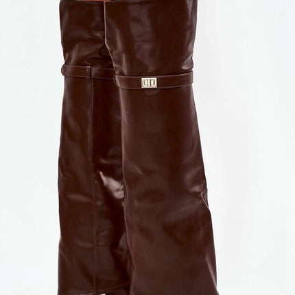 Over-the-Knee Heeled Boots – Rolled Upper & Warm Lining | Très Elite