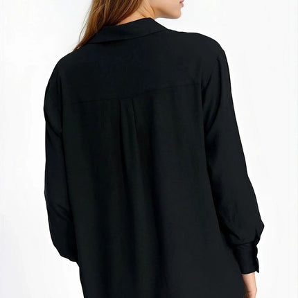 Elegant Cotton Long Sleeve Button Up Shirt By Nife Elite - Très Elite