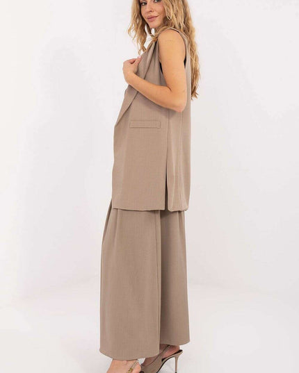 Women’s Tailored Polyester Gilet – Modern Sleeveless Vest