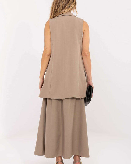 Women’s Tailored Polyester Gilet – Modern Sleeveless Vest