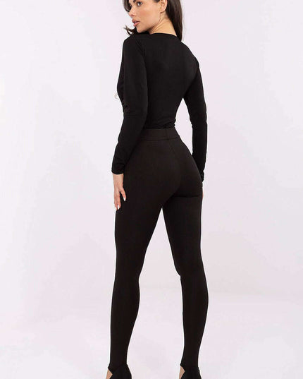 High Waist Stretch Leggings – Modern Tapered Fit, Toe-Hole Hem