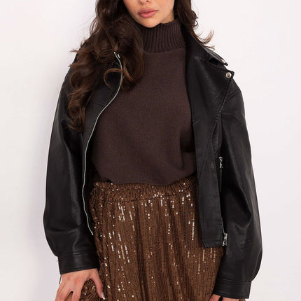 Red Sequin Short Skirt Bomb Cut for Elegant Parties