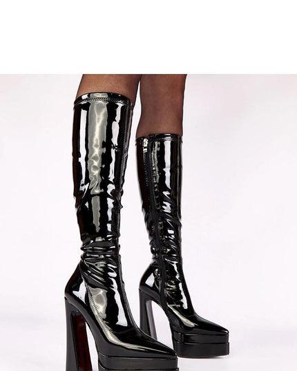 Heel boots model 221355