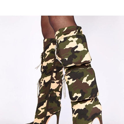 Heel boots model 221361