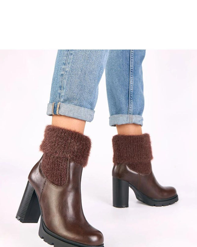 Heel boots model 221641