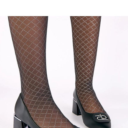 Block heel pumps model 221650