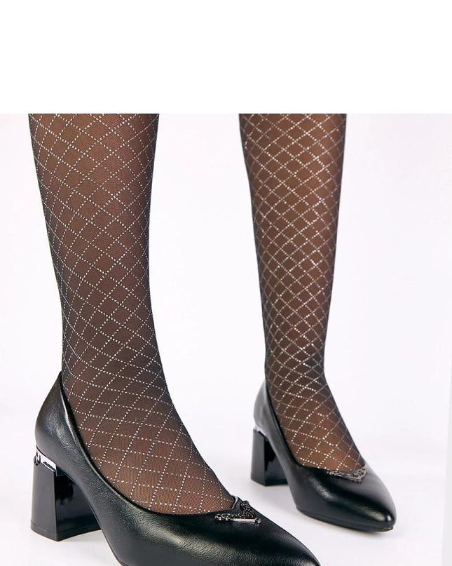 Block heel pumps model 221652