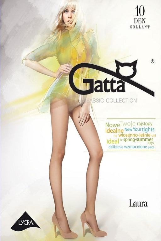Elegant Visione 10DEN Elastane Tights in Sheer Finish by Gatta