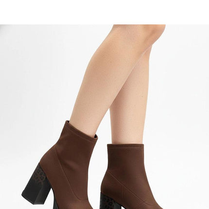 Heel boots model 222035