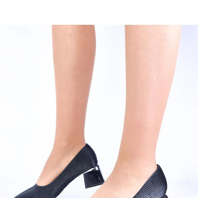 Block heel pumps model 222037