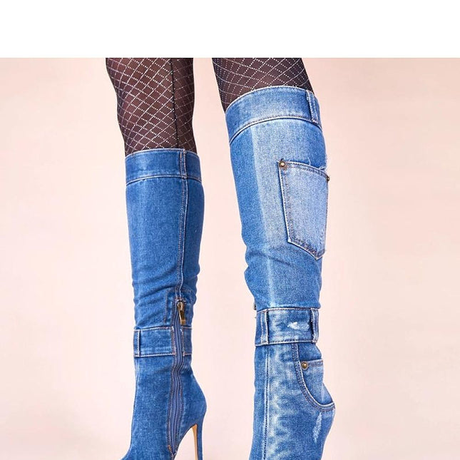 Heel boots model 222058