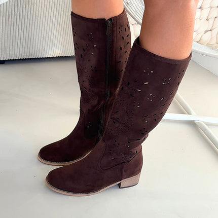 Step in Style Open-work Boots with Breathable Design and Comfortable F