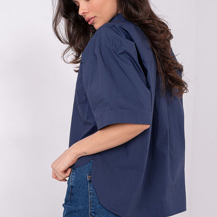 Casual Women's Short Sleeve Cotton Shirt For Everyday Comfort - Très Elite