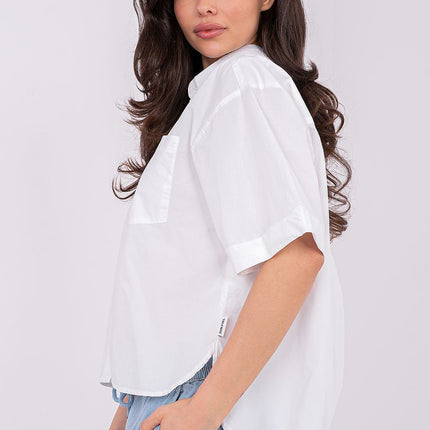 Casual Women's Short Sleeve Cotton Shirt For Everyday Comfort - Très Elite