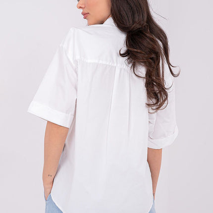 Casual Women's Short Sleeve Cotton Shirt For Everyday Comfort - Très Elite