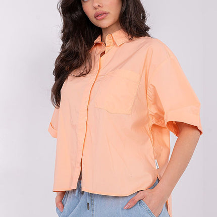 Casual Women's Short Sleeve Cotton Shirt For Everyday Comfort - Très Elite