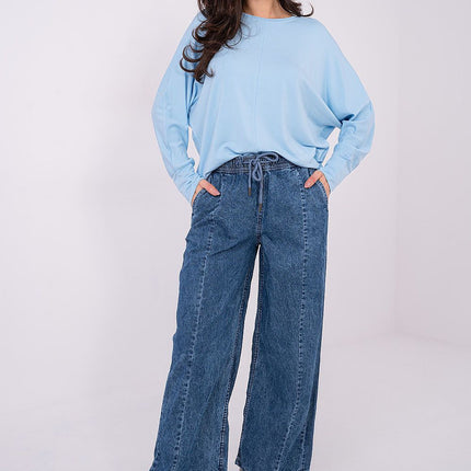 Womens Wide Leg Cotton Jeans For Everyday Comfort And Style - Très Elite