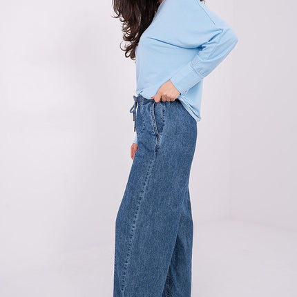 Womens Wide Leg Cotton Jeans For Everyday Comfort And Style - Très Elite