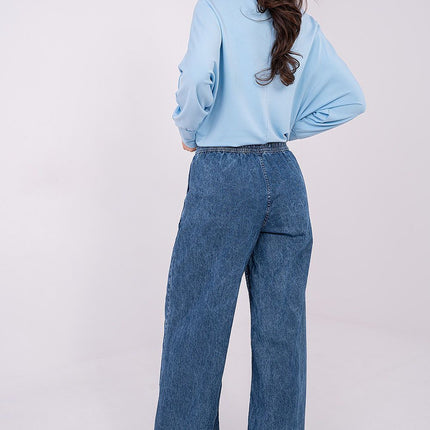 Womens Wide Leg Cotton Jeans For Everyday Comfort And Style - Très Elite