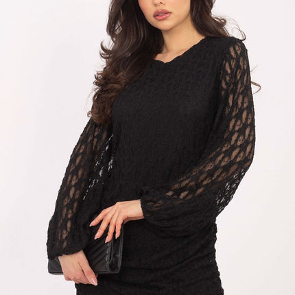 Italy Moda Elegant Short Dress with Pockets and Flattering Fit