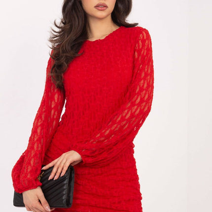 Italy Moda Elegant Short Dress with Pockets and Flattering Fit