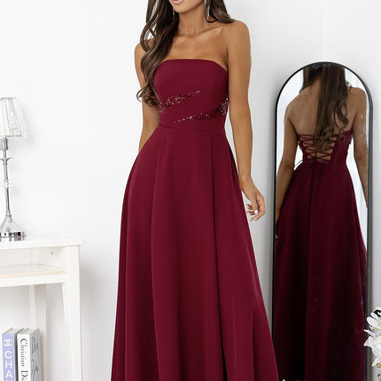 With You Elegant Long Dress - Lightweight Fabric & Comfortable Fit