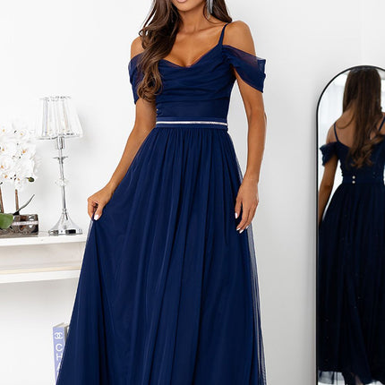 With You Elegant Long Dress with Sleeveless Design and Flowy Skirt