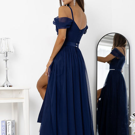 With You Elegant Long Dress with Sleeveless Design and Flowy Skirt