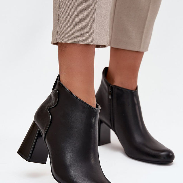 Step in Style Professional Heel Boots with Cushioned Insole and Durabl