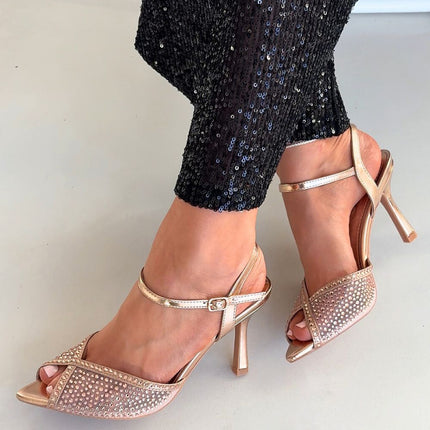 Step in Style Professional Heel Sandals with Cushioned Footbed