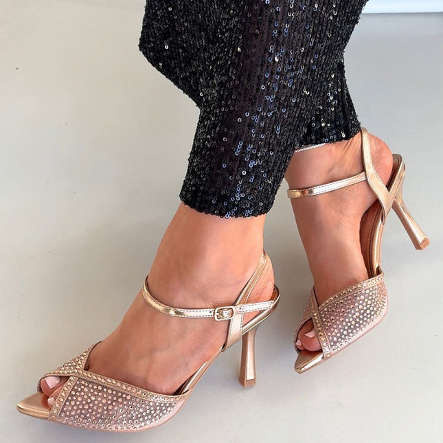 Step in Style Professional Heel Sandals with Cushioned Footbed