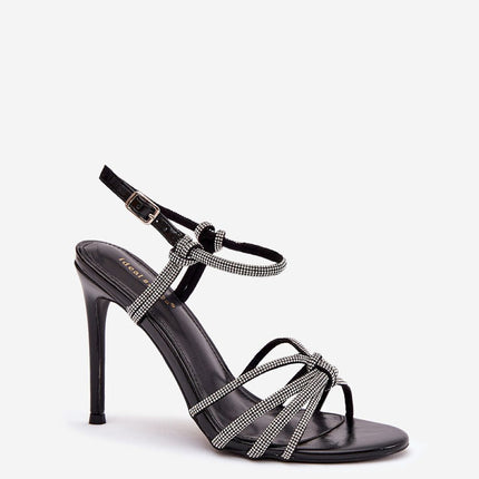 Step in Style Professional Heel Sandals with Cushioned Footbed and Adj