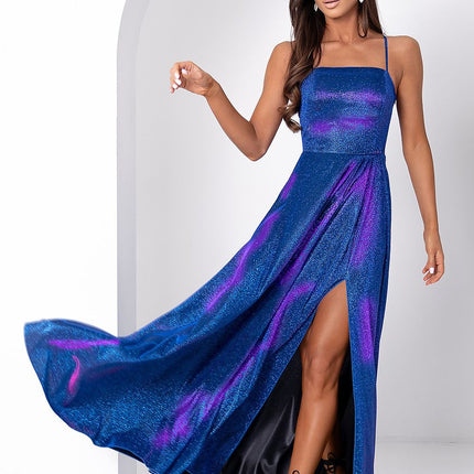 With You Elegant Long Dress with Pockets and Adjustable Straps