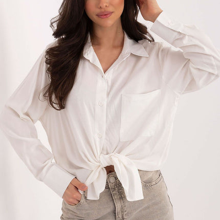 Classic Womens Viscose Long Sleeve Shirt For Everyday And Work - Très Elite