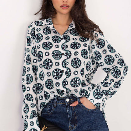Elegant Womens Long Sleeve Shirt With Classic Cut For Work And Everyday Wear - Très Elite
