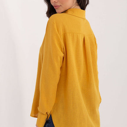 Womens Long Sleeve Shirt With Extended Back Breathable Cotton - Très Elite