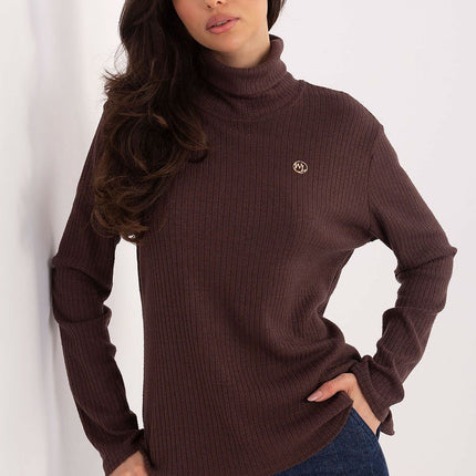 Elegant Wool Blend Turtleneck Sweater With Elastane For Perfect Fit - Très Elite