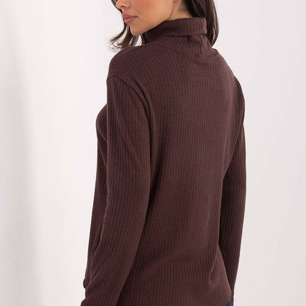 Elegant Wool Blend Turtleneck Sweater With Elastane For Perfect Fit - Très Elite