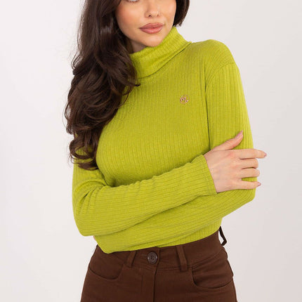Elegant Wool Blend Turtleneck Sweater With Elastane For Perfect Fit - Très Elite