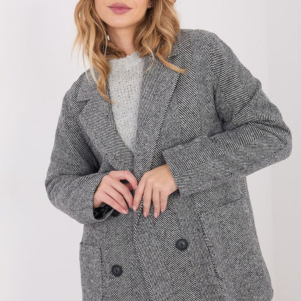 Womens Cashmere Blend Blazer With Elastane For Everyday Casual Workwear - Très Elite