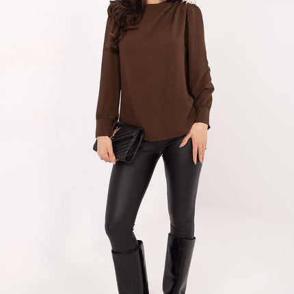 White Blouse Model 203408 Women Workwear Professional - Très Elite