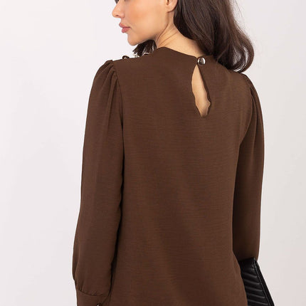 White Blouse Model 203408 Women Workwear Professional - Très Elite