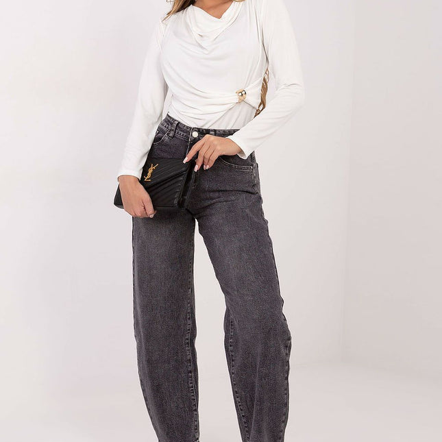 Italy Moda Professional Women's Blouse - Elegant Design & Comfortable
