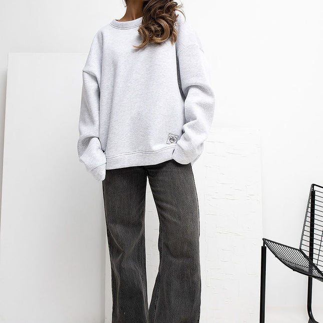 Rue Paris Classic Crewneck Sweatshirt - Soft Fabric & Relaxed Fit